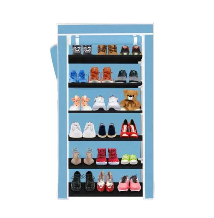 Rack with cover for home 4 shelves Multipurpose Rack Organizer for Shoe/Clothes/books stand storage  uploaded by Amma enterprises on 5/26/2023
