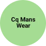 Business logo of CQ mans wear