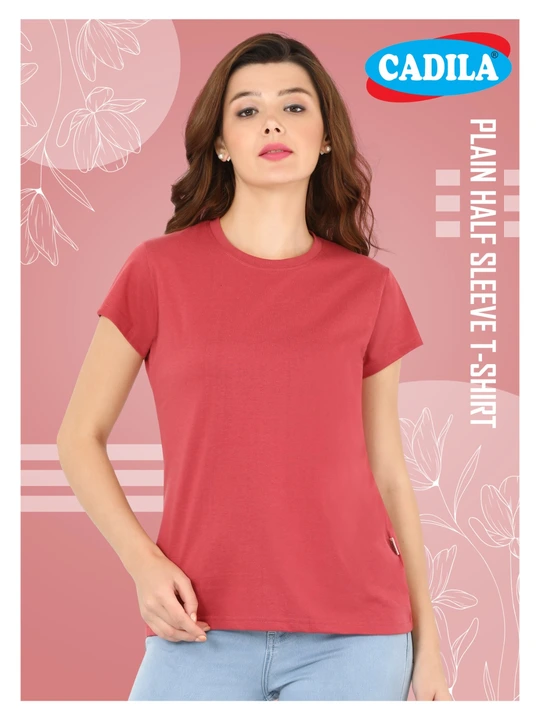CADILA WCADILA Women’s Plain Half Sleeves T-shirt  uploaded by CADILA - The comfort wear on 5/21/2024