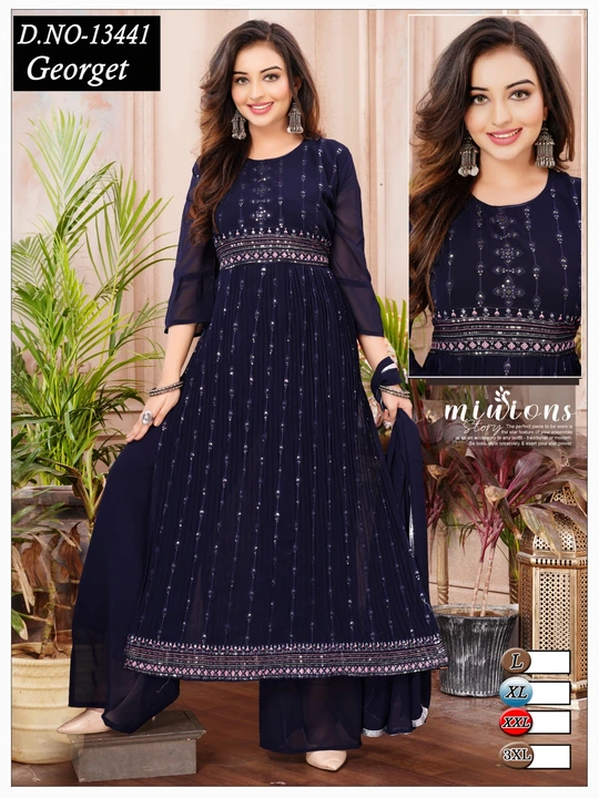 New nayra
Size xl 
Fabric jorjet uploaded by Sanjari Fashion on 5/27/2023