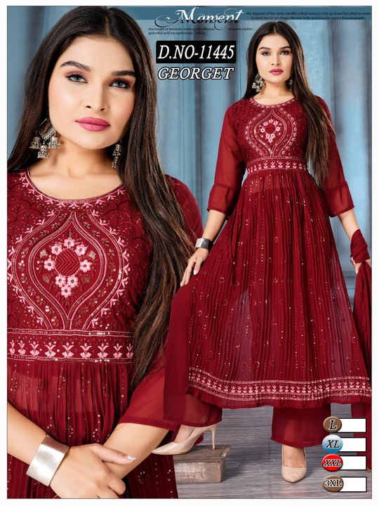 New nayra
Size xl 
Fabric jorjet uploaded by Sanjari Fashion on 5/27/2023