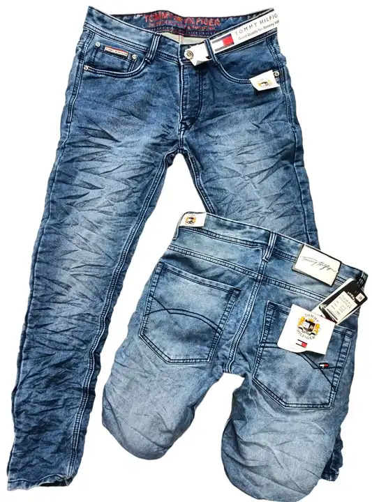 Men's heavy nitted fabric Jeans  uploaded by Diya Textile on 5/27/2023