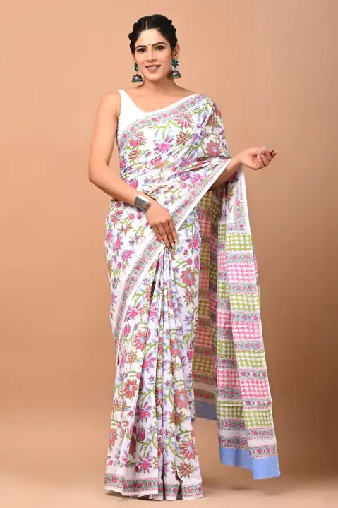 Cotten sarees  uploaded by Pooja handicrafts  on 5/27/2023