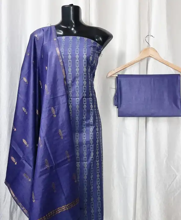 Kota silk staple Weaving Design Suit  uploaded by A.k Silk Handloom on 5/27/2023