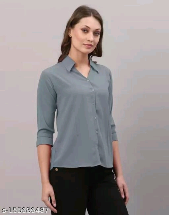 Women's formal plain shirt uploaded by IQQA AZZU FASHIONS on 5/27/2023
