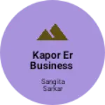 Business logo of Kapor er business