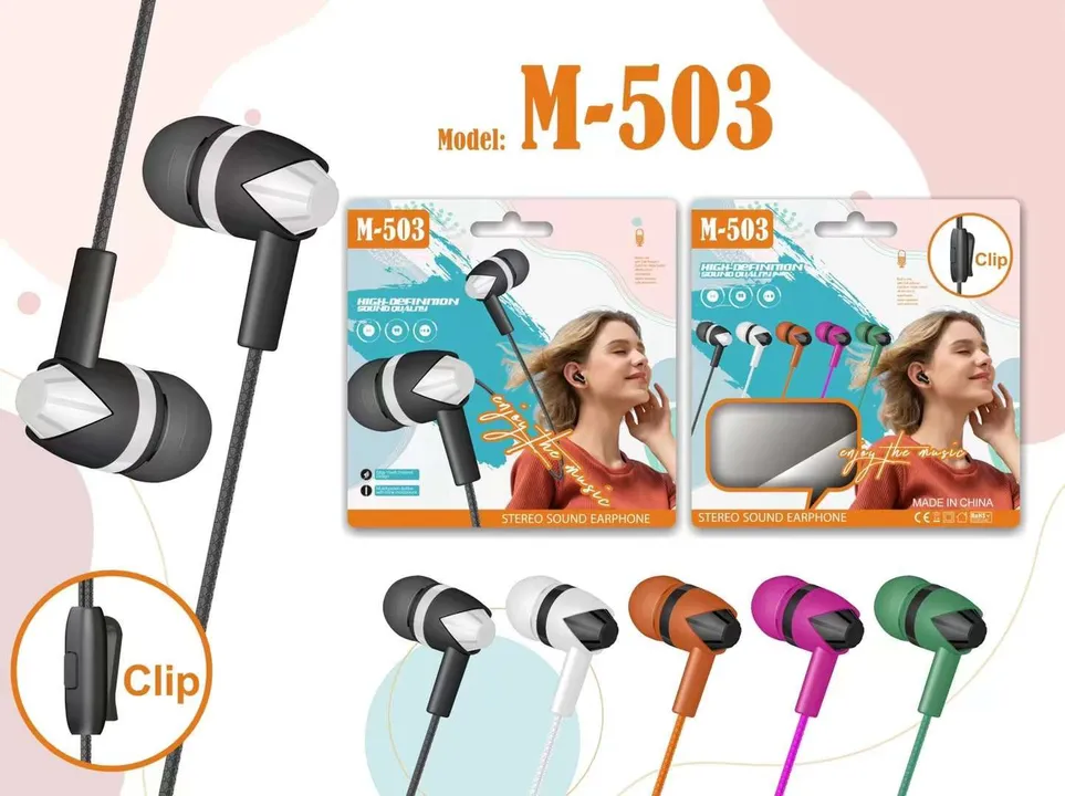 M 503 wired champ earphone  uploaded by B.S. ENTERPRISE ( BABUSINGH RAJPUROHIT) on 5/27/2023