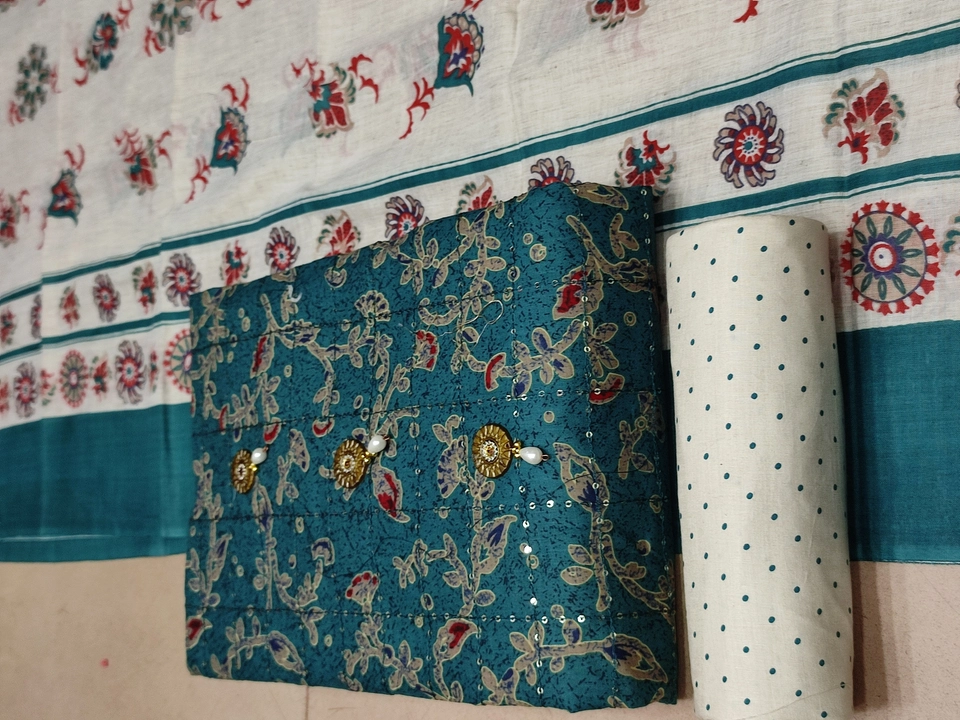 PURE cotton print with embroidery work  uploaded by Anisa fashion  on 5/27/2023