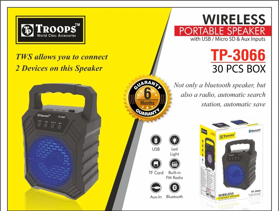 TP Wireless Bluetooth Speaker  2 devices Connect with same time uploaded by business on 5/27/2023
