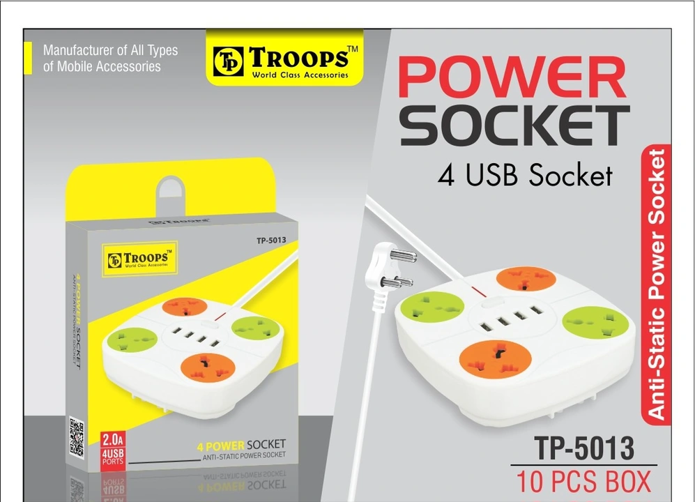 Power Socket with 4 USB Ports uploaded by Birla Electronics on 5/27/2023