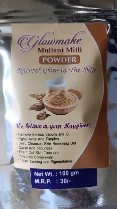 Glowmake Multani mitti powder uploaded by Hotmack Trading on 5/27/2023