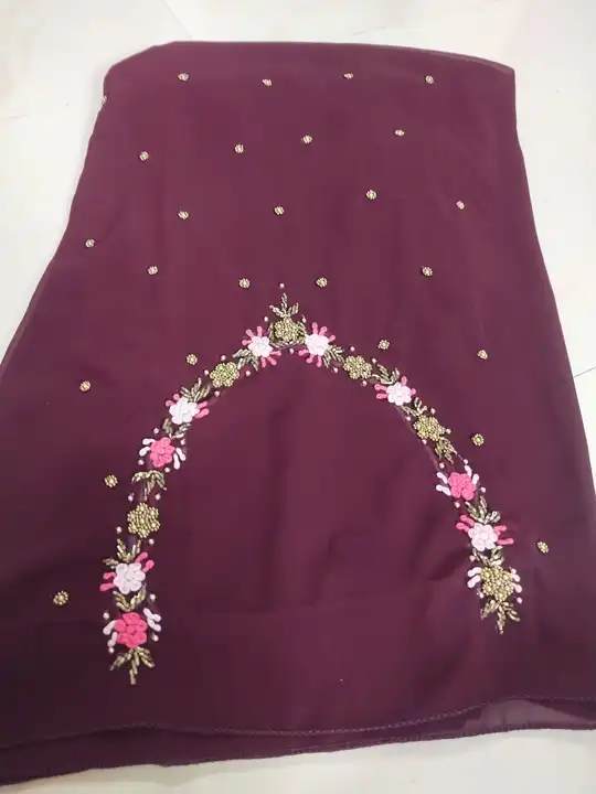 Fancy ladies gala uploaded by Hand embroidery zari work on 5/27/2023