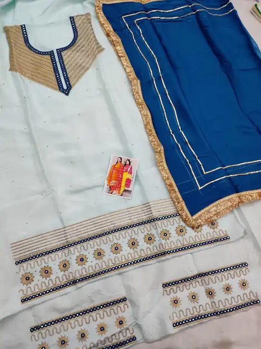 Upada silk suit with pure dupatta  uploaded by Manish sales on 5/27/2023