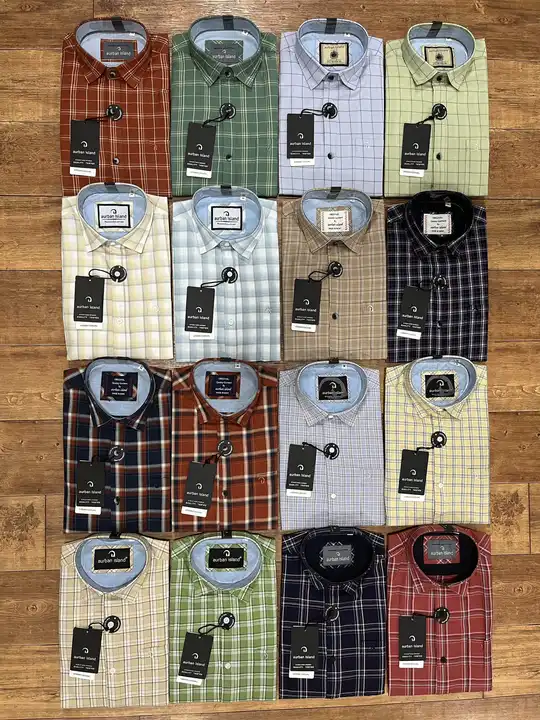 Men’s twill check shirts uploaded by business on 5/27/2023