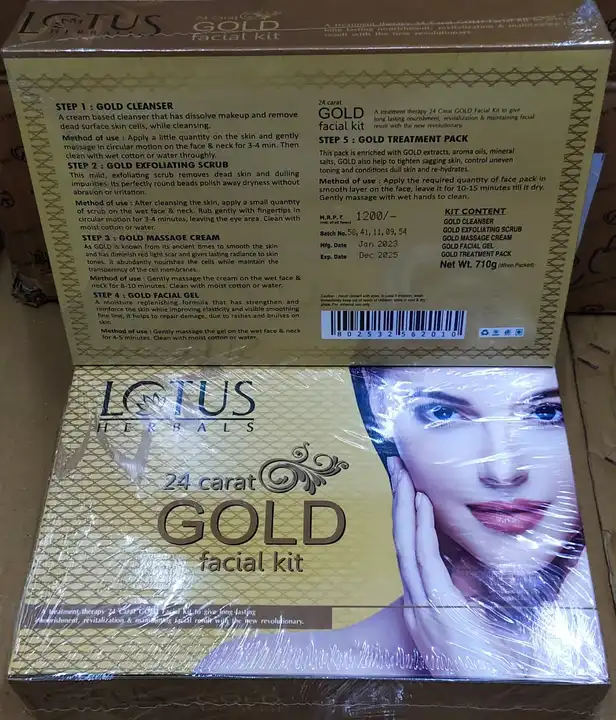 Lotus gold facial kit  uploaded by business on 5/27/2023