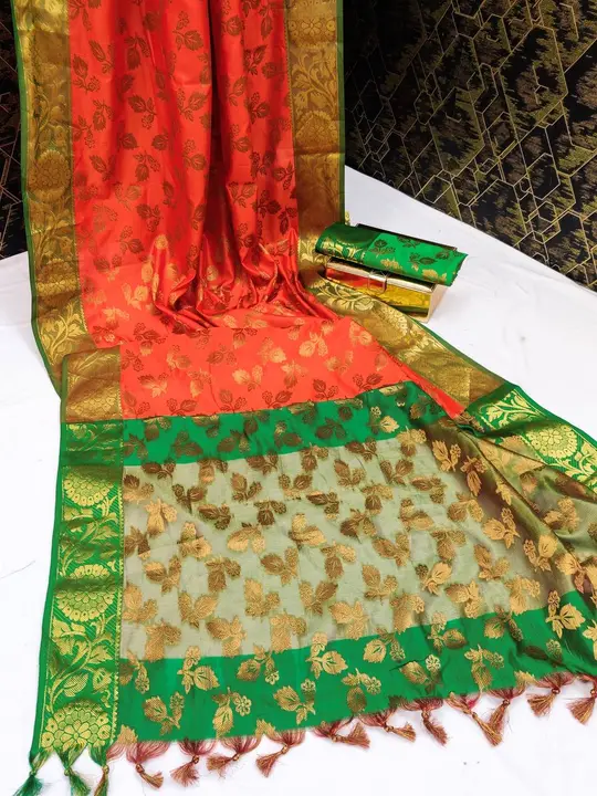Rich pallu with allover flower buti design saree uploaded by DHANANJAY CREATIONS on 5/27/2023