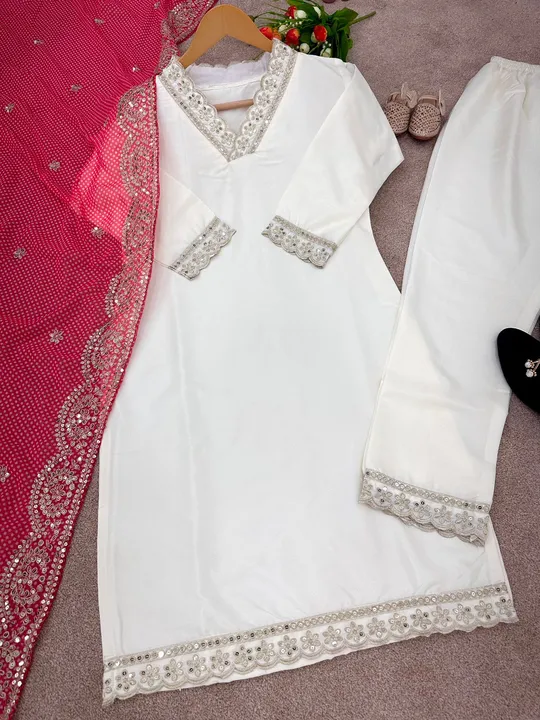 *SSR-389*

👉👗💥*Launching New Designer Party Wear Look Top-Dupatta and Fully Stiched Bottom *💥👗 uploaded by A2z collection on 5/27/2023