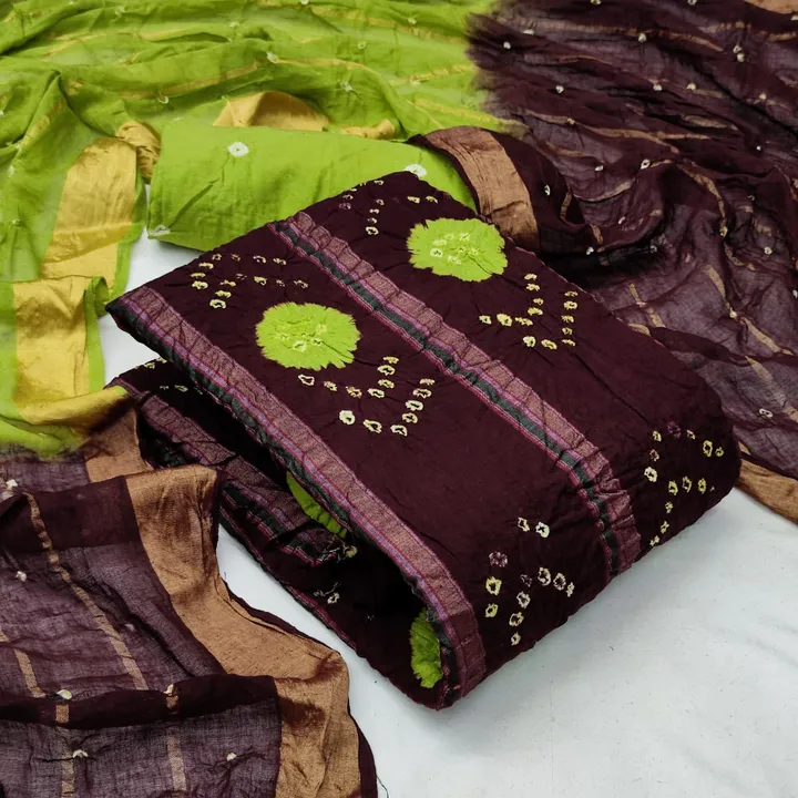 *🧶MAYA Pure Cotton Bandhni Dress Materail*

Orignal same as photos✅
Very good qyality👌🏻👌🏻

*👗T uploaded by Divya Fashion on 5/27/2023