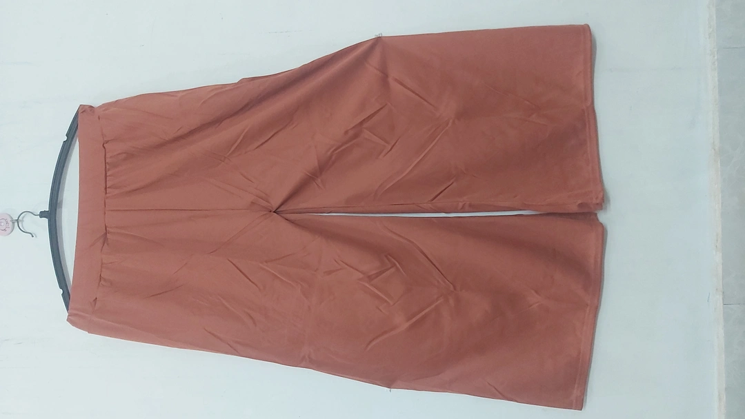 Sarina Lycra Fabric Solid/Plain Palazzo Free Size uploaded by SPK Impact on 5/27/2023
