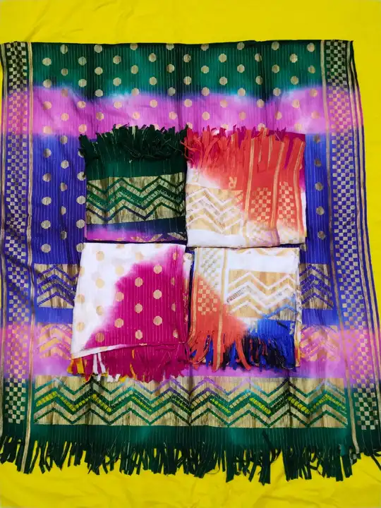 Multi Colours Banarasi Rasal Dupatta Size 2.25 Meter uploaded by SPK Impact on 5/27/2023