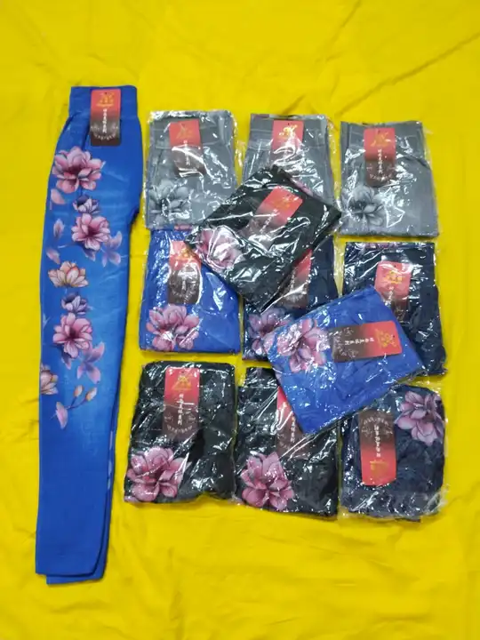 Denim Imported Fabric Flower Jeggings Free Size uploaded by SPK Impact on 5/27/2023
