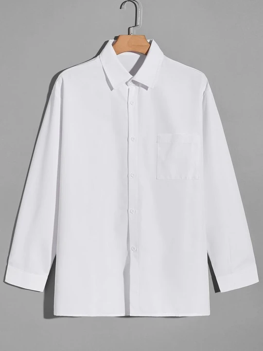 Plain White shirt Full Sleeves  uploaded by business on 5/27/2023