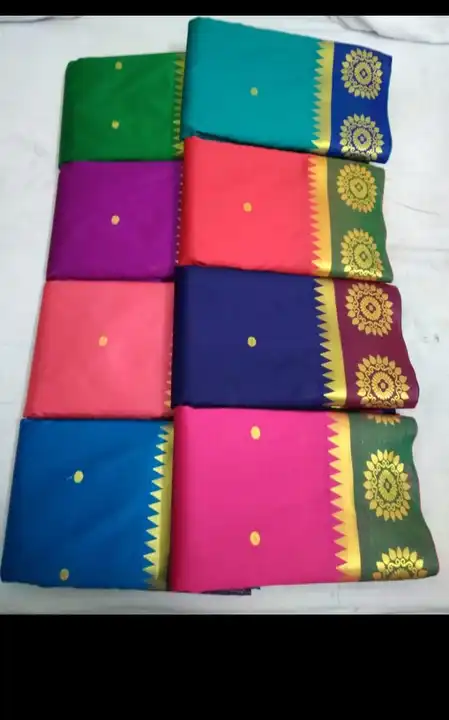 Cotton mina border saree
Full Saree with Blouse
Set - 8
Colour - 8
Price - 380/- uploaded by Shamshad Enterprises on 5/27/2023