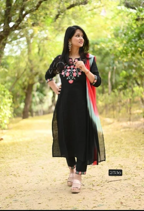*Latest design*😍
👌👌👌👌👌👌👌👌

Rayon fabric fine quality kurti neck heavy aari  work on sleeves uploaded by Liberrty fashion & Creations on 5/28/2023