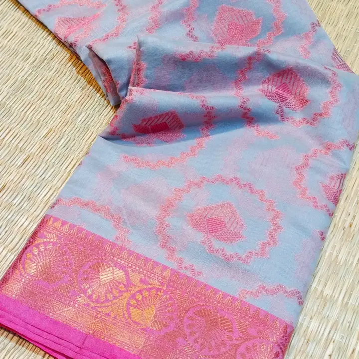 Cotton weaving sarees with pink zari  uploaded by Riddhi Siddhi Sarees (Samriddhi) on 5/28/2023