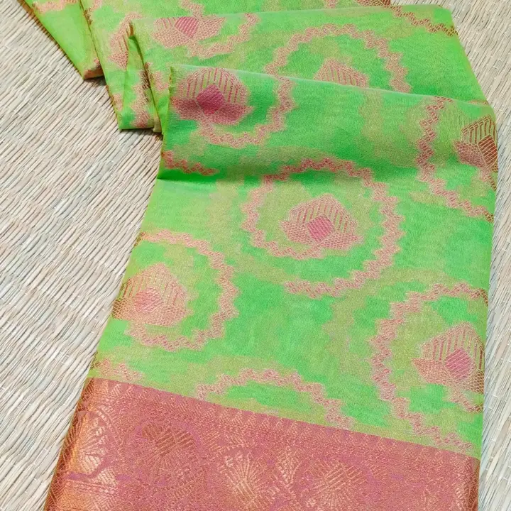 Cotton weaving sarees with pink zari  uploaded by Riddhi Siddhi Sarees (Samriddhi) on 5/28/2023