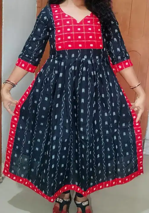 Kurti Price- 2400- Pure sambalpuri gown with inner linen🪡 This product  includes Only kurti not bottom Size Chart ⏬ S - 36 M - 38 L -… | Instagram