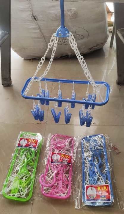 KIA.  multi clip cloth hanger 57₹/pcs. uploaded by Home&kitchan and toys house on 3/11/2021