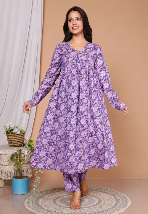 💃🏼 *New launch 

Introducing our all new printed suit with alia pattern with full sleaves on cotto uploaded by Mahipal Singh on 5/28/2023