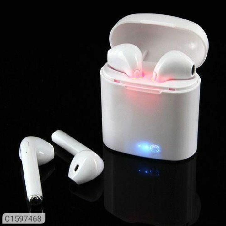 Post image *Catalog Name:* Wireless Bluetooth Airpods With Mic

*Details:*
Description: It Has 1 Piece of Wireless Bluetooth Airpods With Mic
Material: Plastic
Compatible Devices: Android &amp; iOS
Compatible with: Mobiles, Tablets
Bluetooth Version: 4.0
Battery Capacity: 180 mAH
Warranty: Seller Warranty
Duration: 5 Days For Device
*Copy Product
Designs: 3


🚫 No Returns Applicable 
🚚 *Delivery*: Within 7 days 

*₹580*