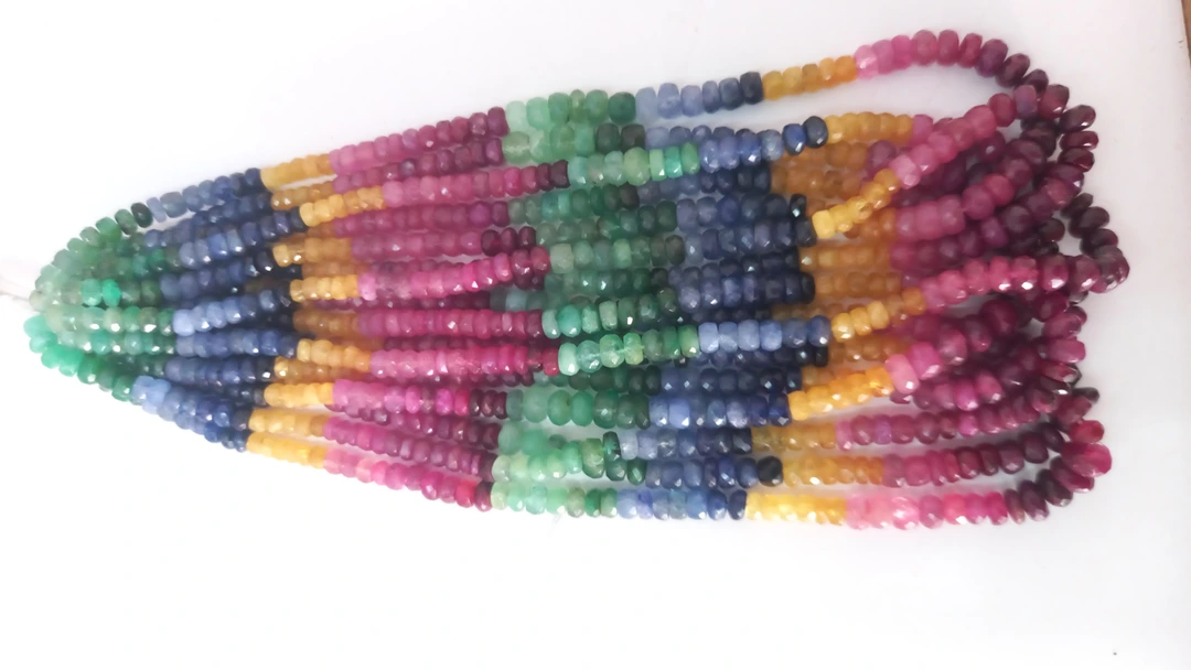 Multi Rainbow Necklace in precious Stone uploaded by Gemstone n Jewellery on 6/2/2024