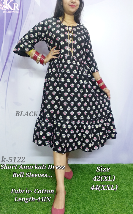 Short Anarkali Dress uploaded by krishna radha collection on 5/29/2024