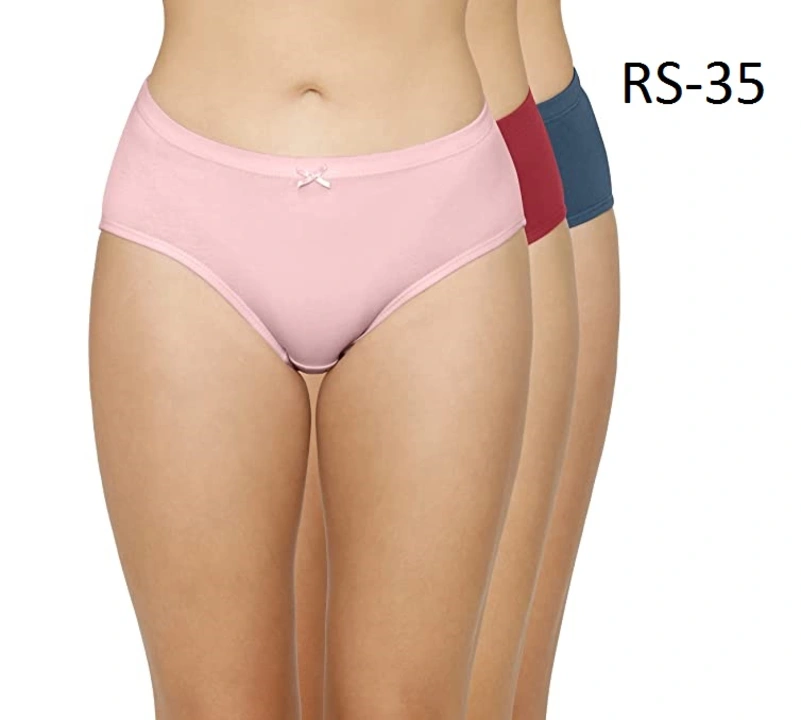 Womens plain cotton hipster panty uploaded by Madina Garments on 5/28/2023