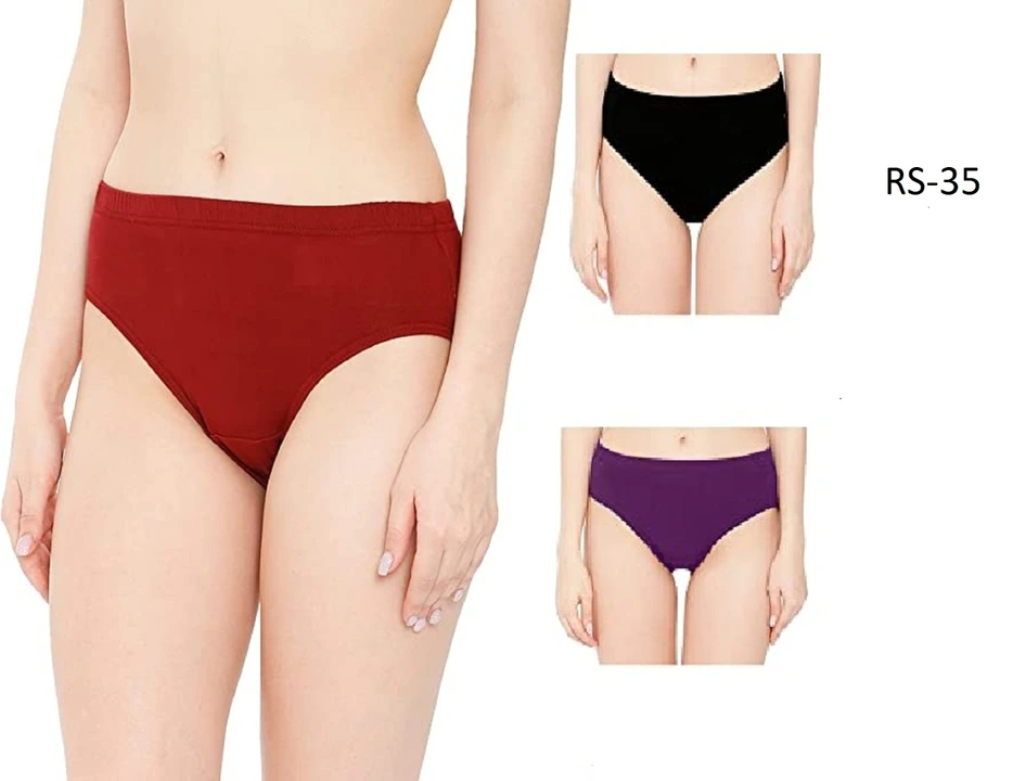 Womens plain cotton hipster panty uploaded by Madina Garments on 5/28/2023