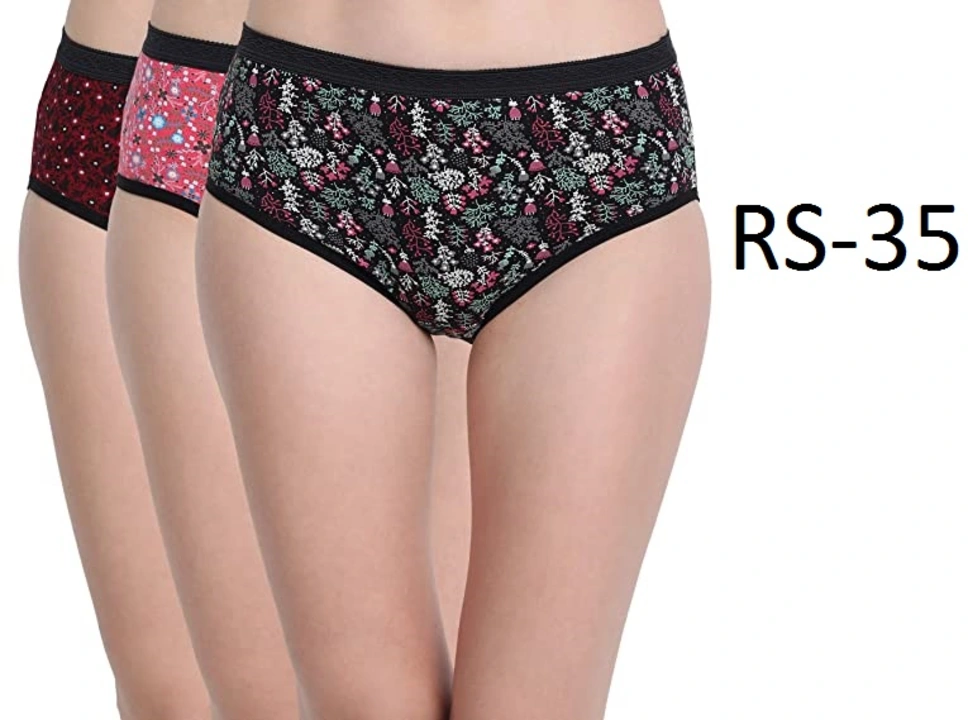 Womens Floral printed striped panties uploaded by Madina Garments on 5/28/2023