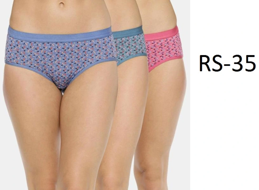 Womens floral printed striped cotton hipster panty uploaded by Madina Garments on 5/28/2023