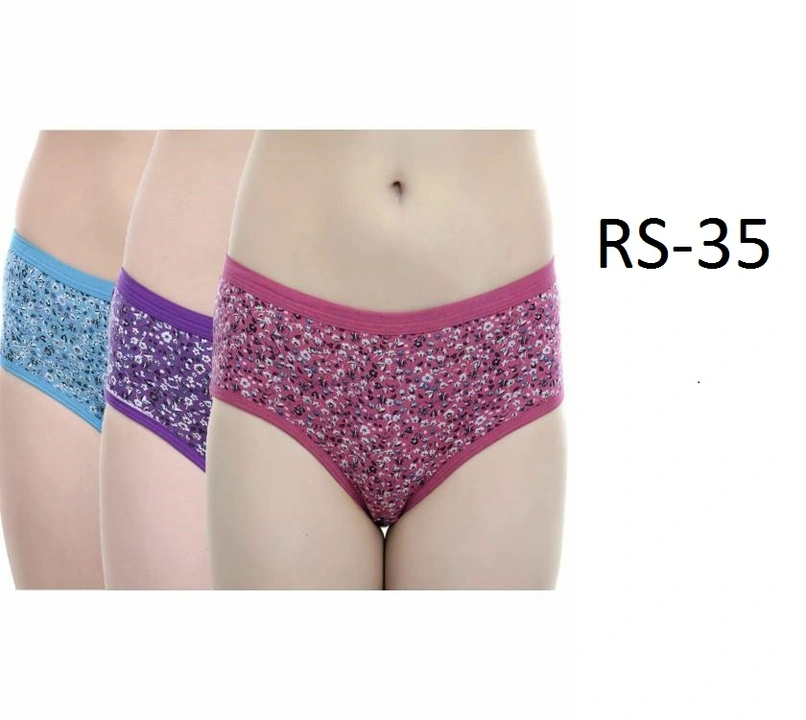 Womens floral printed striped cotton hipster panty uploaded by Madina Garments on 5/28/2023