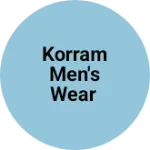 Business logo of Korram men's wear