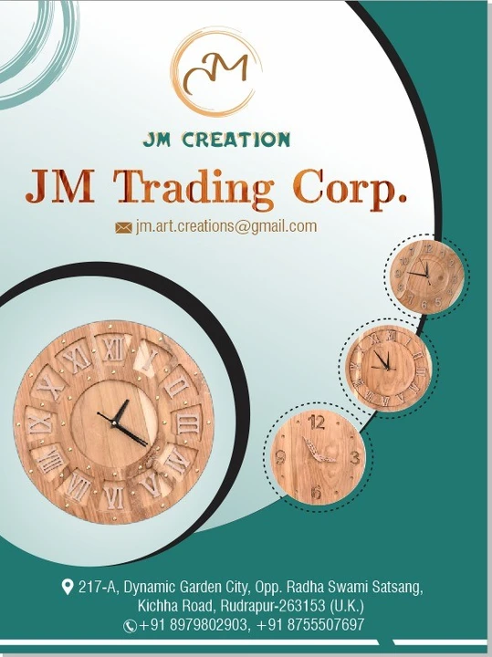 Visiting card store images of JM TRADING CORP 