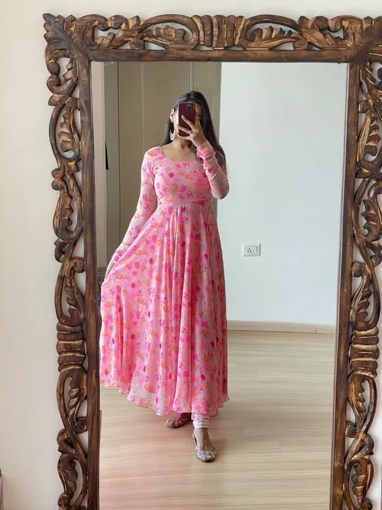 flower Maxy gown with Dupatta  uploaded by Laltika on 5/28/2023