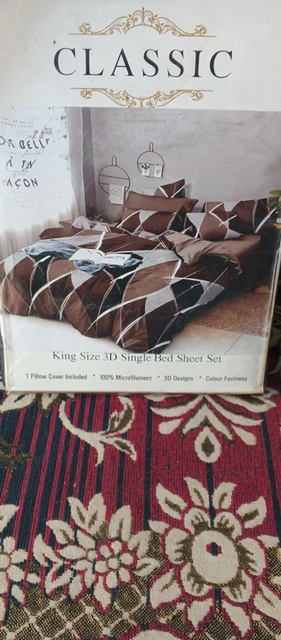 Post image Hey! Checkout my new product called
Single bed sheet with 1 pillow cover .