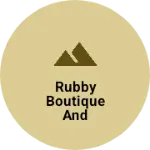Business logo of Rubby boutique and fashion