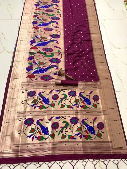 Paithani silk uploaded by SAURYA LIFE STYLE on 5/28/2023