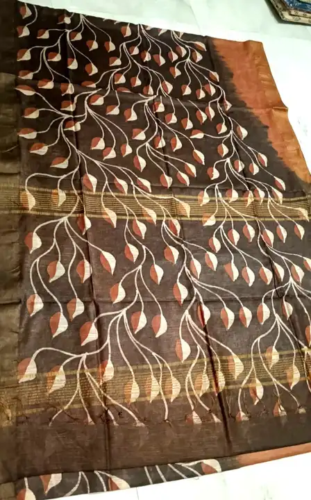 Chanderi Lilen Silk Hand Batik uploaded by Tulika butique on 5/28/2023