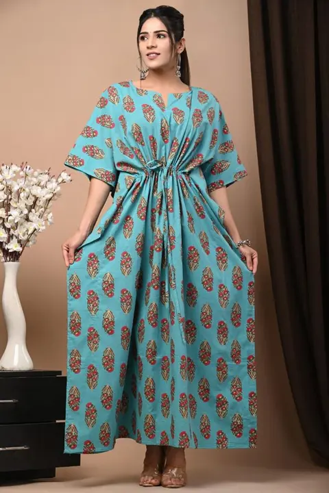 🍁🍁Summer Collection Of Long kaftan 👘Dress 🌿
Quality and Colour that never goes out of style🌿
Be uploaded by Saiba hand block on 5/28/2023