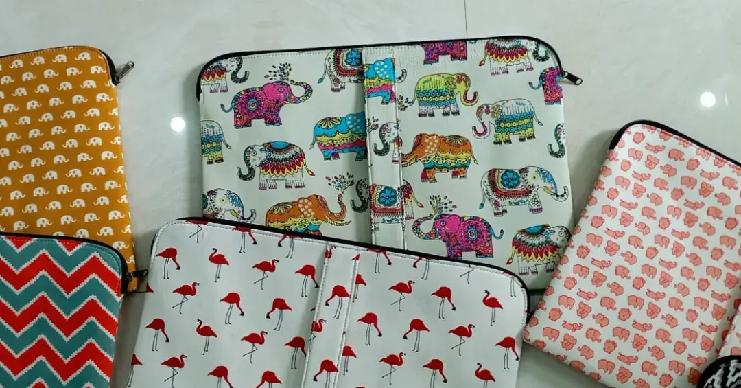 Cotton printed laptop sleeve  uploaded by Mankha exports  on 5/28/2023
